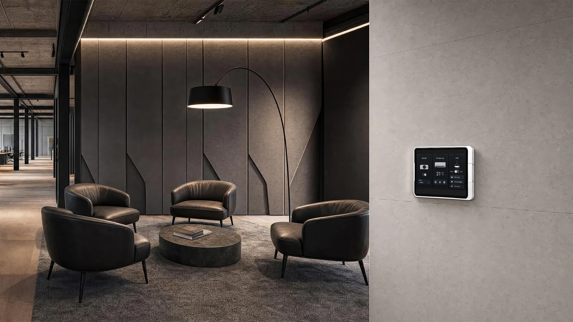 STANDED one — installed in a modern office lounge